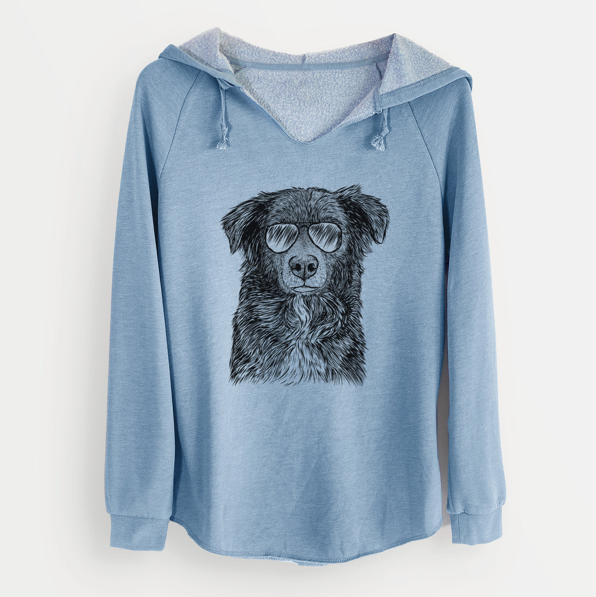 Aviator Pixel the Australian Shepherd - Cali Wave Hooded Sweatshirt