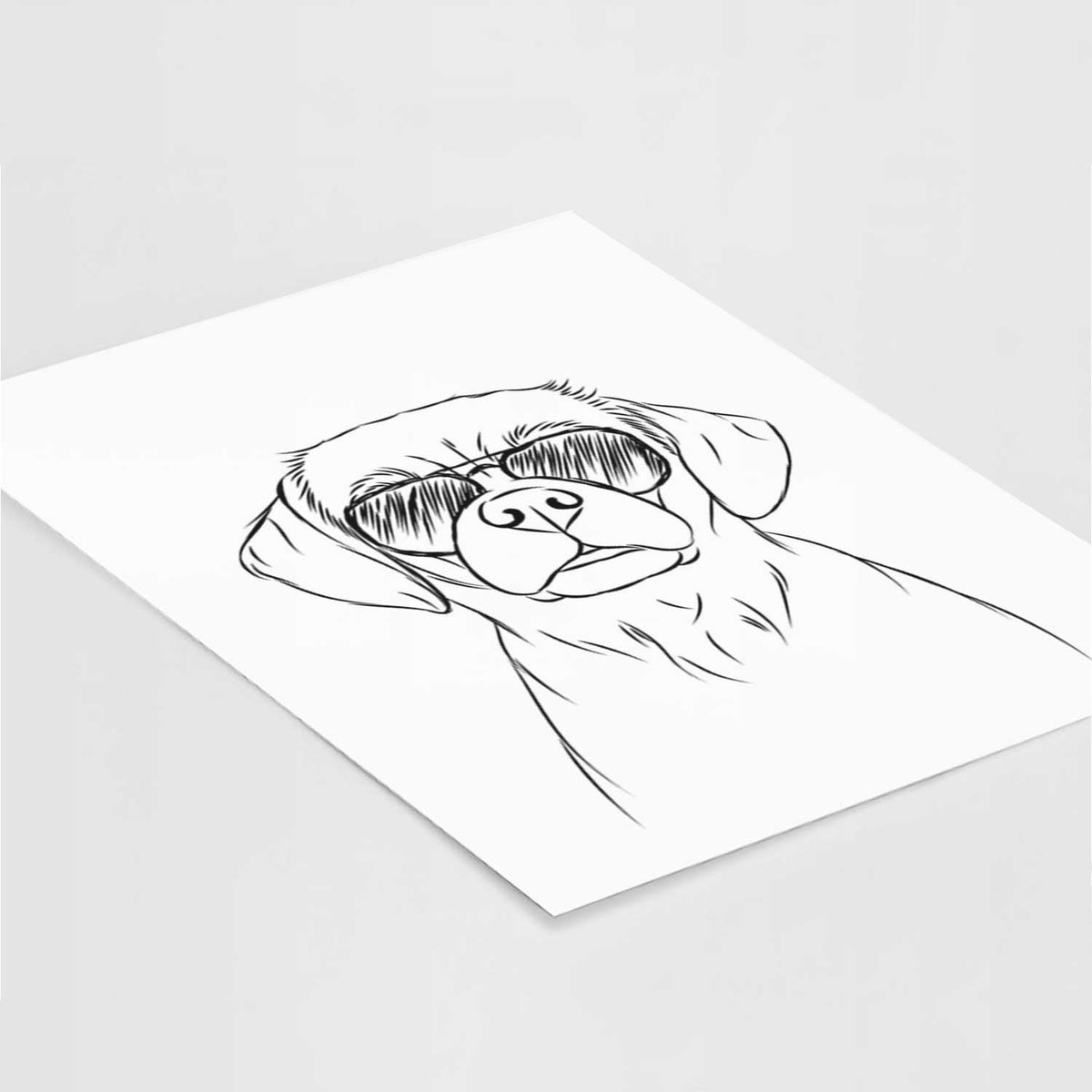 Popcorn the Puggle Art Print