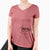 Aviator Popcorn the Puggle - Women's V-neck Shirt