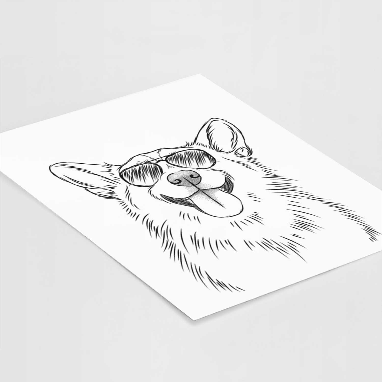 Porter the Pembroke Welsh Corgi Art Print