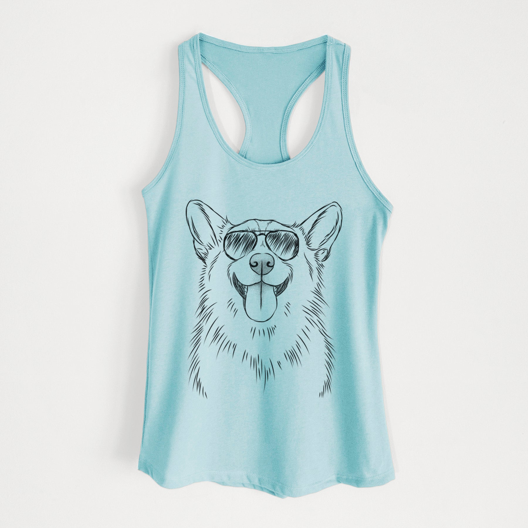 Porter the Pembroke Welsh Corgi - Women's Racerback Tanktop