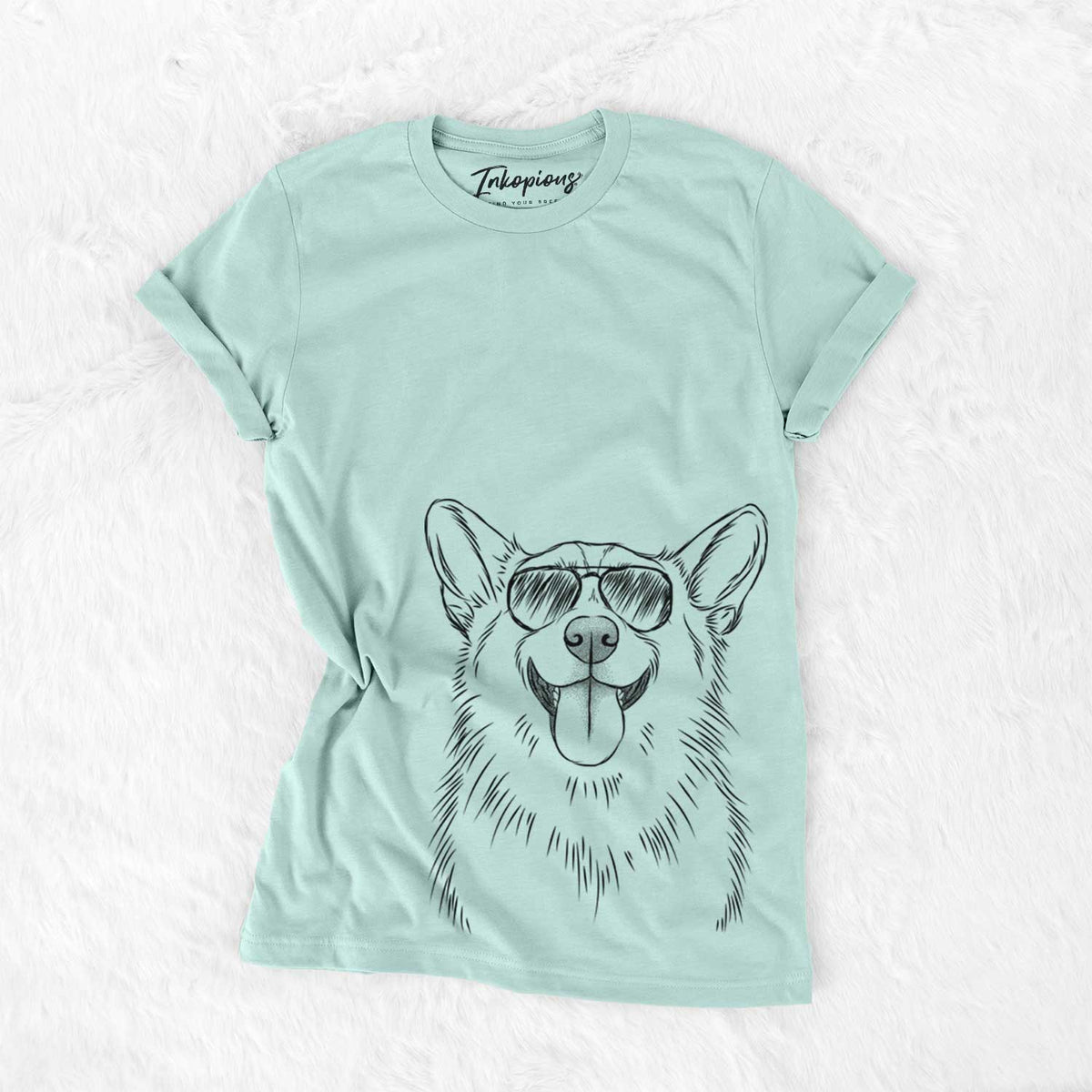 Aviator Porter the Pembroke Welsh Corgi - Unisex Crewneck