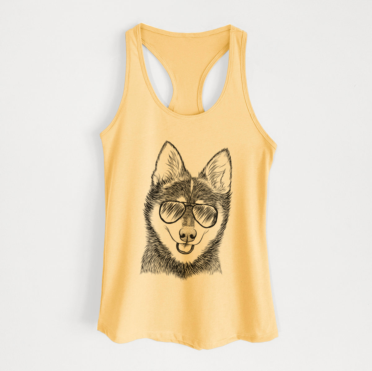 Posey the Alaskan Klee Kai - Women's Racerback Tanktop