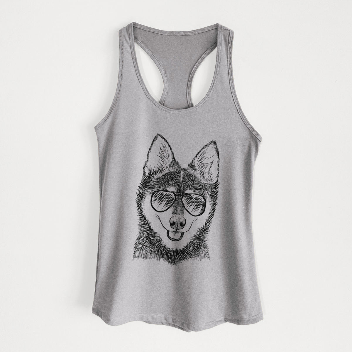Posey the Alaskan Klee Kai - Women's Racerback Tanktop