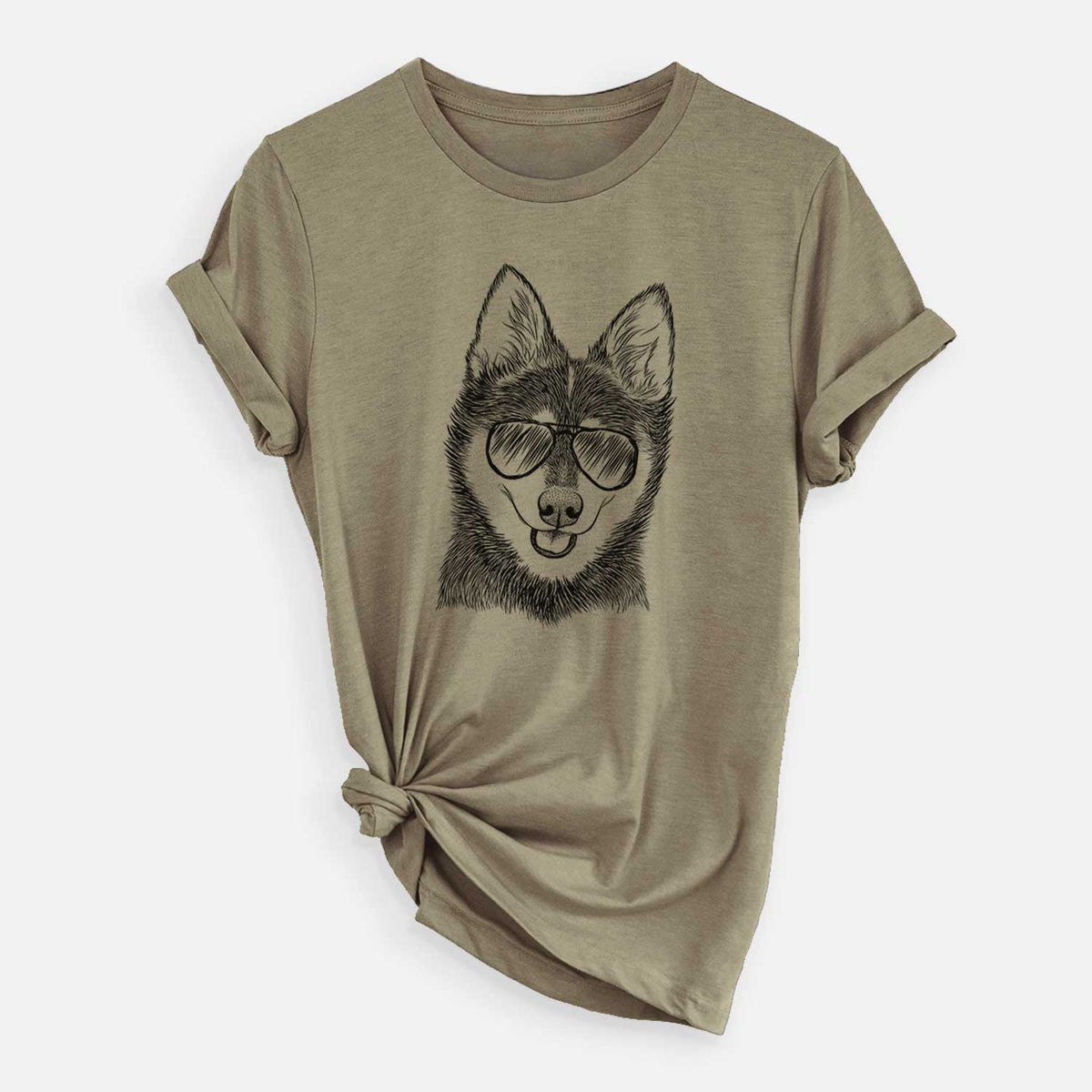 Aviator Posey the Alaskan Klee Kai - Unisex Crewneck