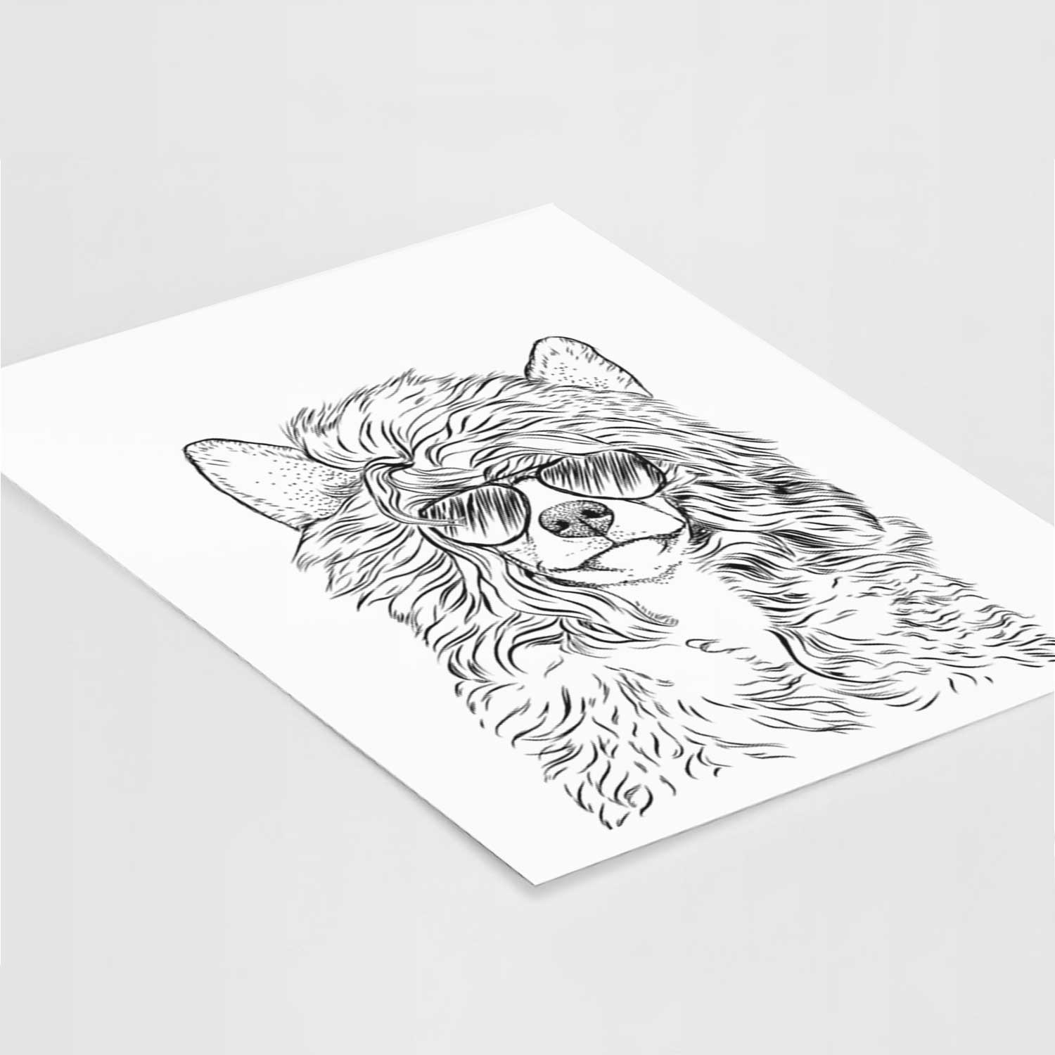 Preston the Powderpuff Chinese Crested Art Print