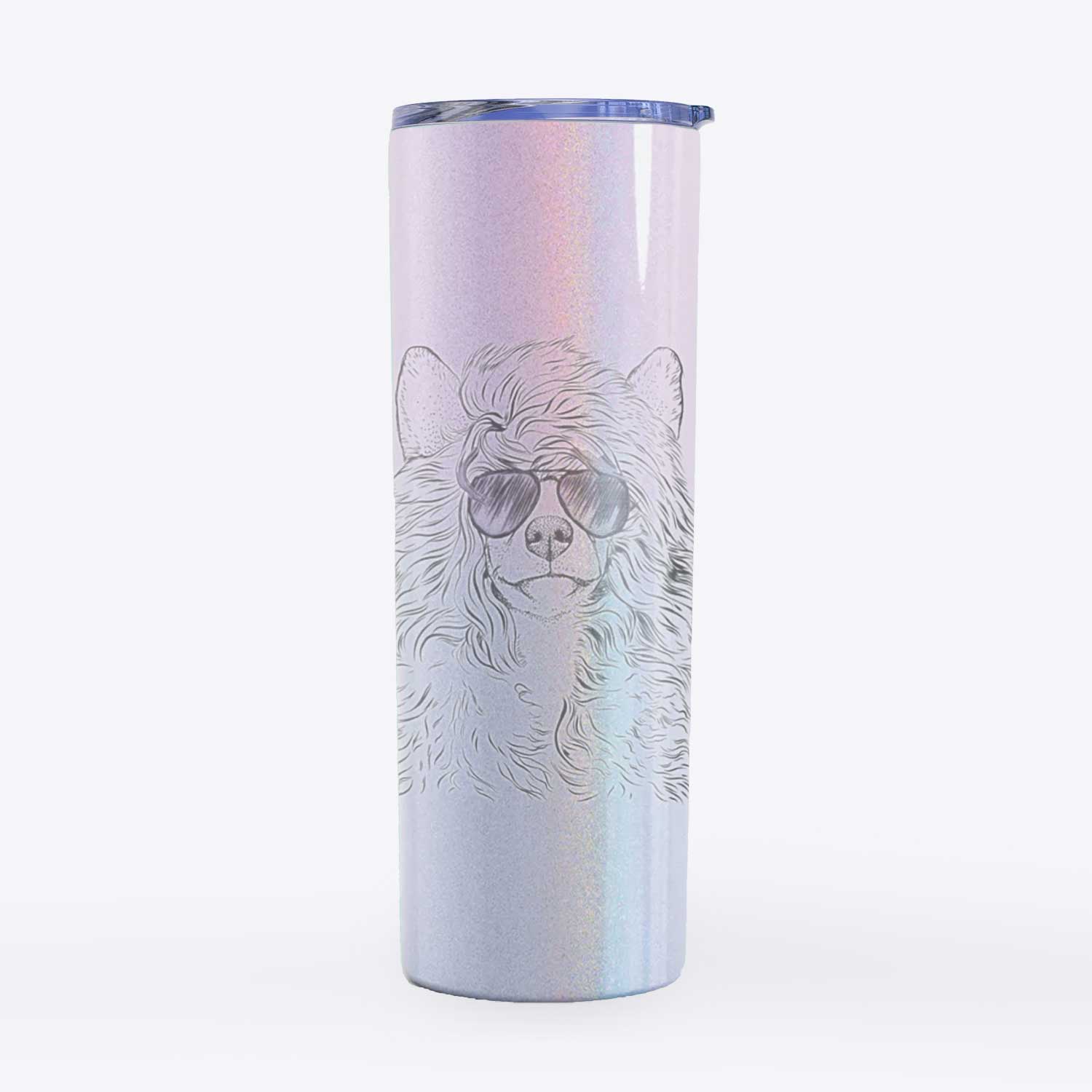 Preston the Powderpuff Chinese Crested - 20oz Skinny Tumbler