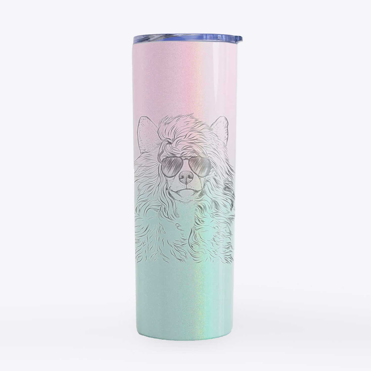 Preston the Powderpuff Chinese Crested - 20oz Skinny Tumbler