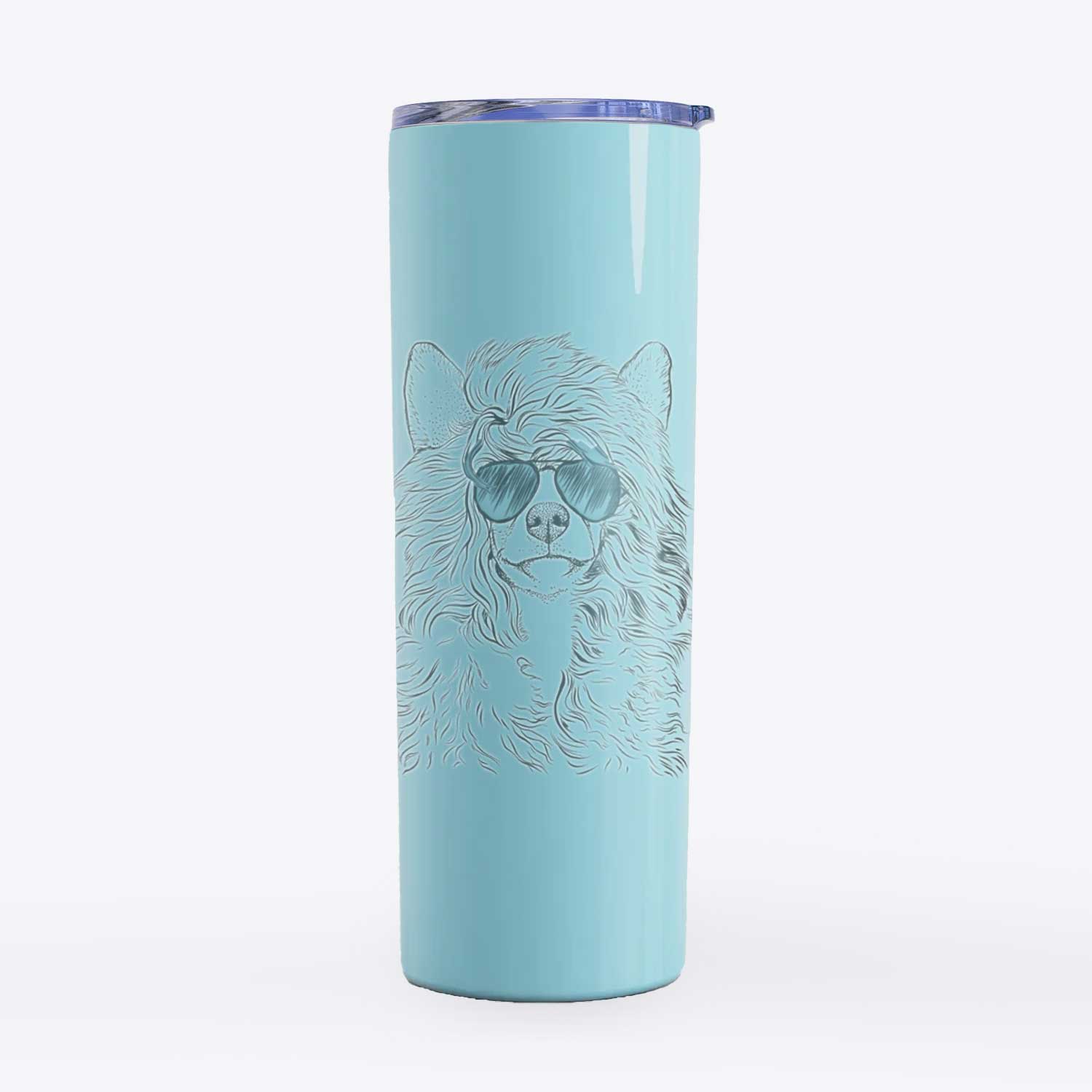 Preston the Powderpuff Chinese Crested - 20oz Skinny Tumbler