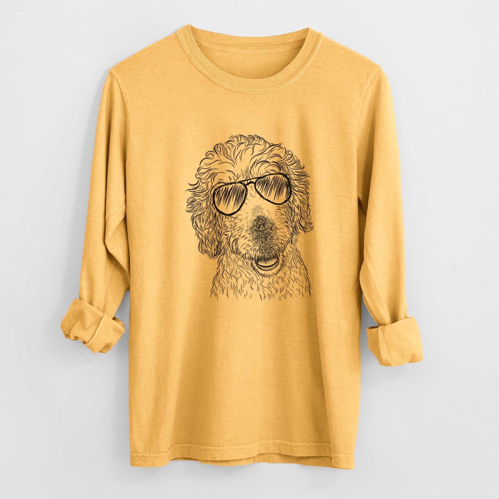 Aviators Preston the Labradoodle - Heavyweight 100% Cotton Long Sleeve