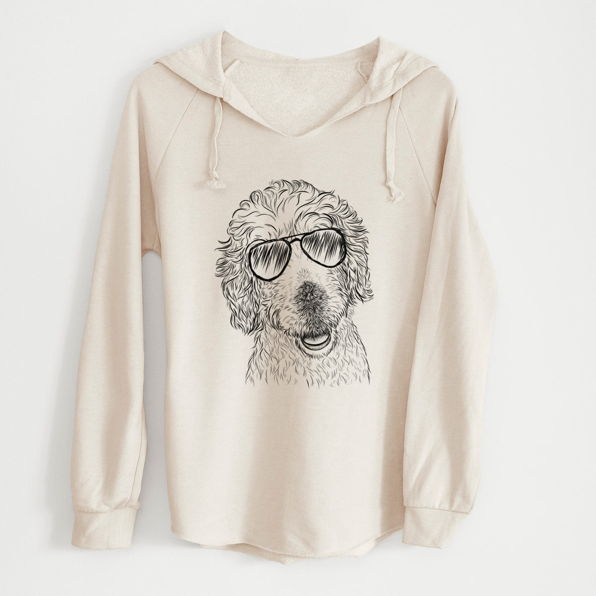 Aviator Preston the Labradoodle - Cali Wave Hooded Sweatshirt