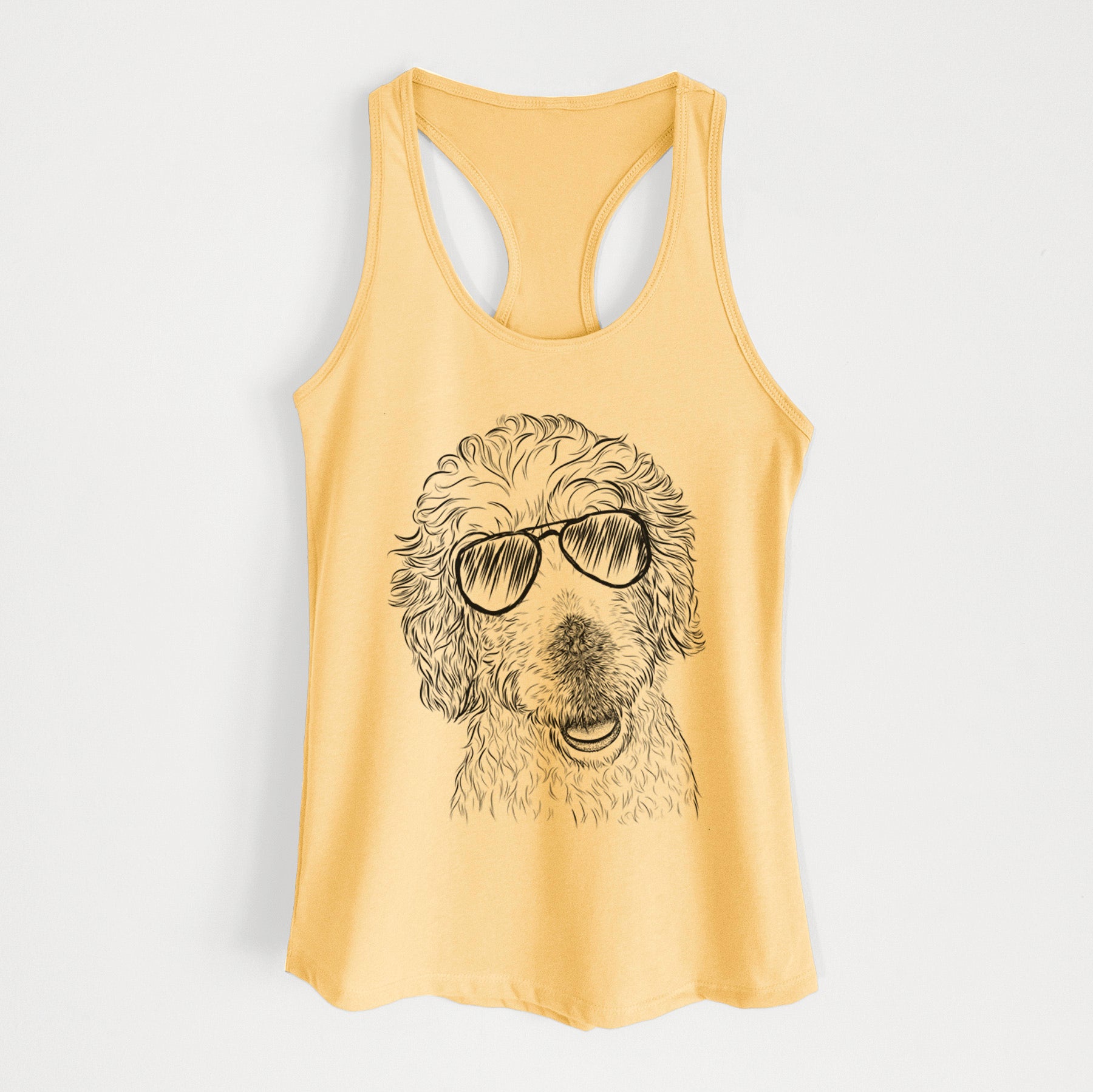 Preston the Labradoodle - Women's Racerback Tanktop