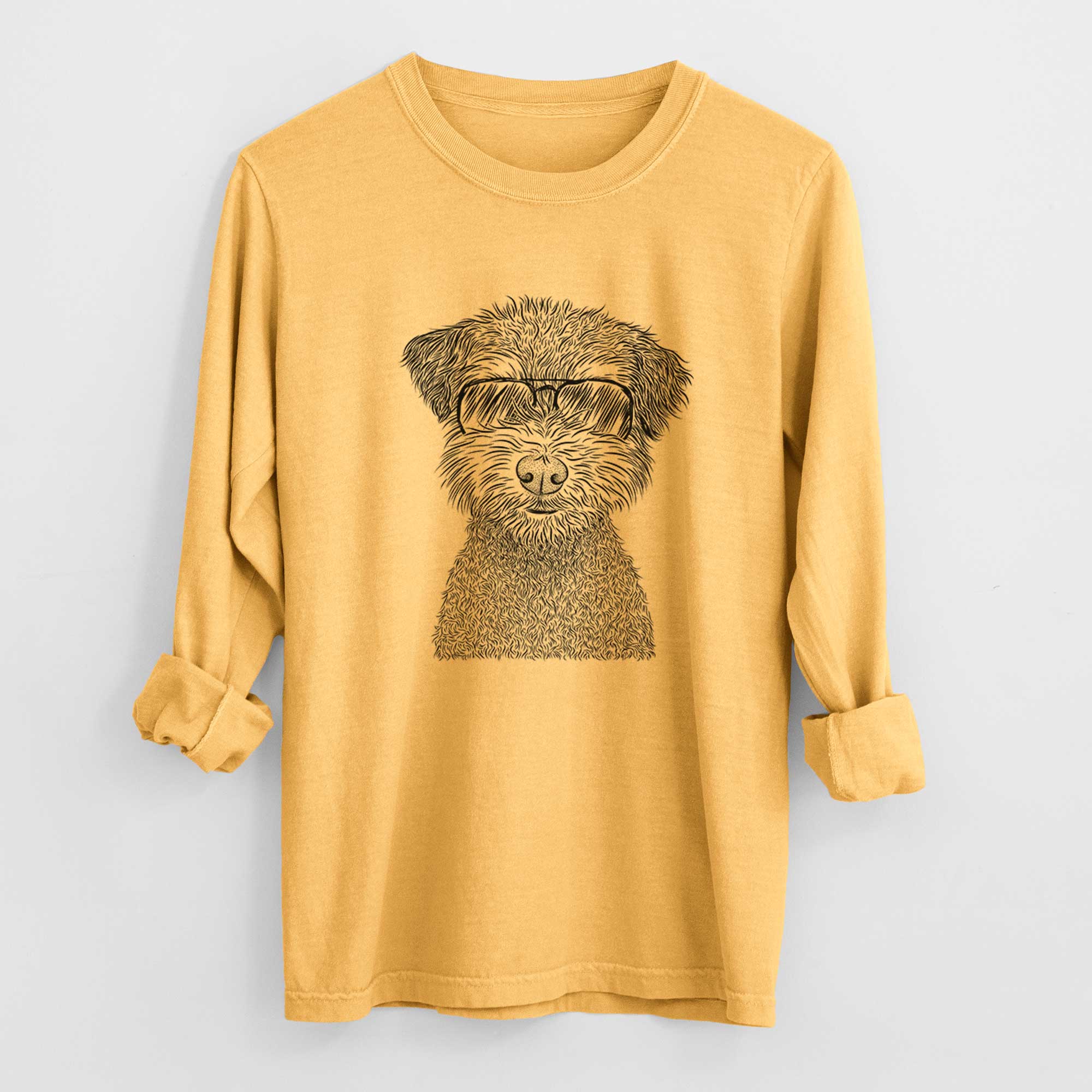 Aviators Pretzel the Schnoodle - Heavyweight 100% Cotton Long Sleeve