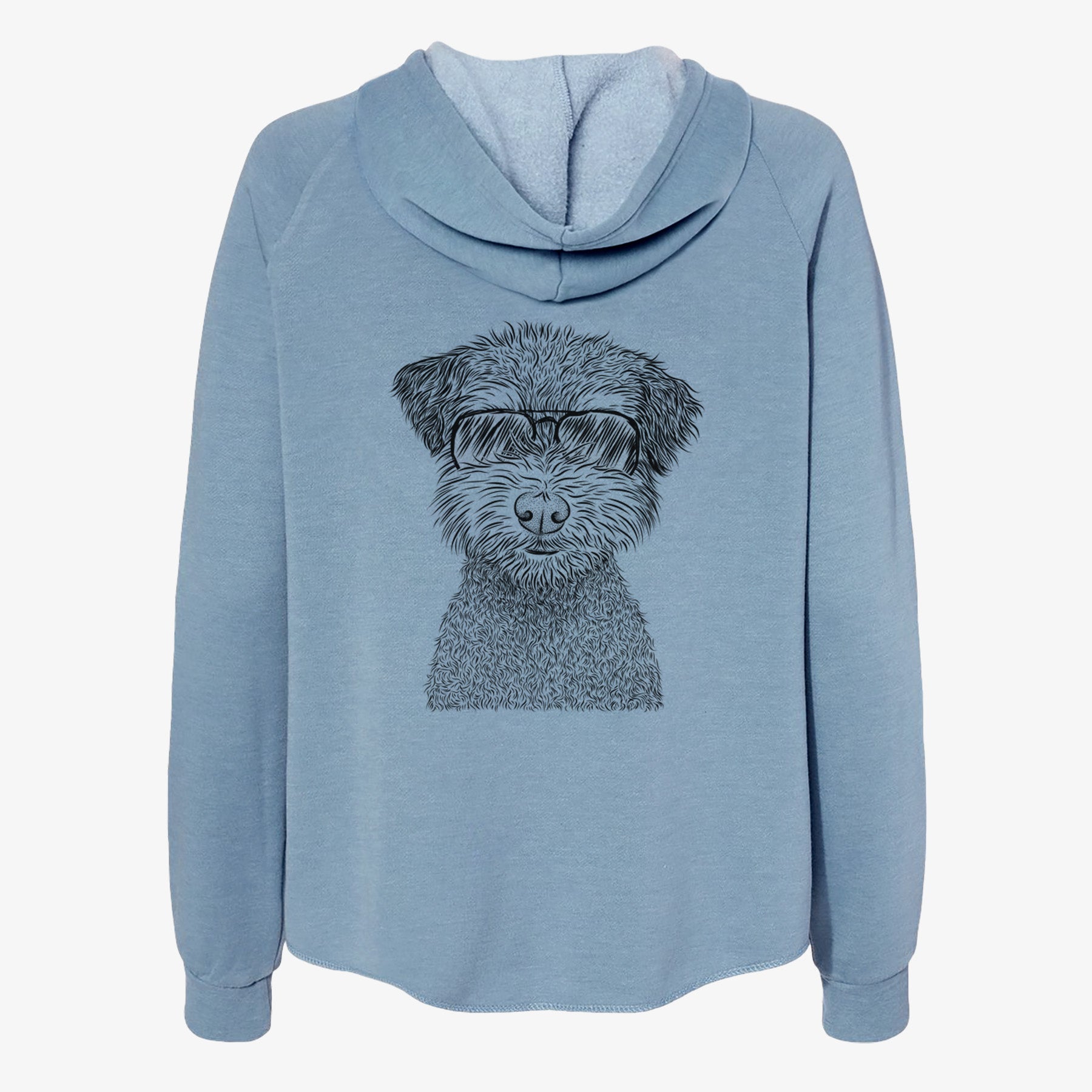 Pretzel the Schnoodle - Women's Cali Wave Zip-Up Sweatshirt