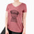 Aviator Pretzel the Schnoodle - Women's V-neck Shirt