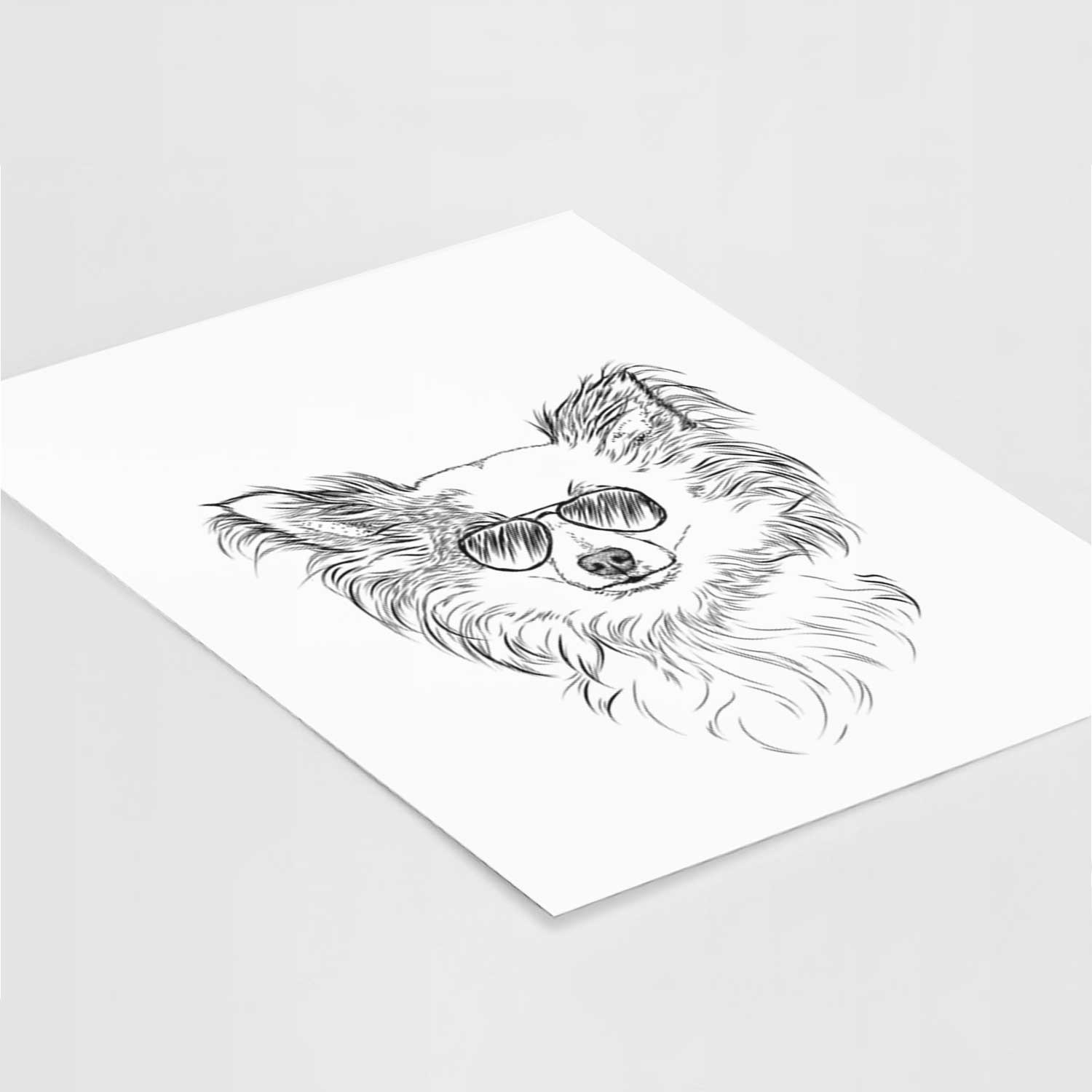 Princess Ava Bisou the Long Haired Chihuahua Art Print