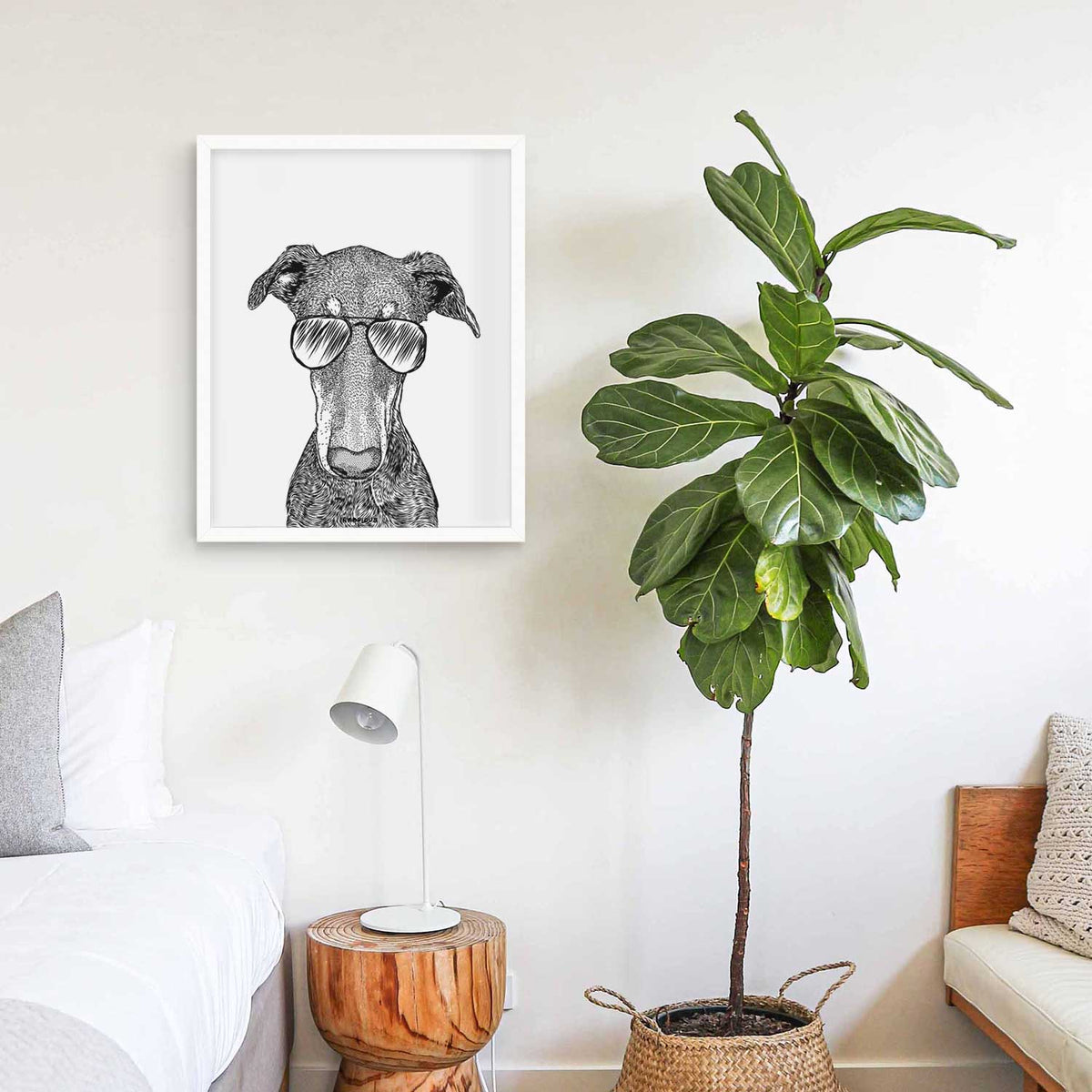 Princess Fiona the Doberman Pinscher Art Print