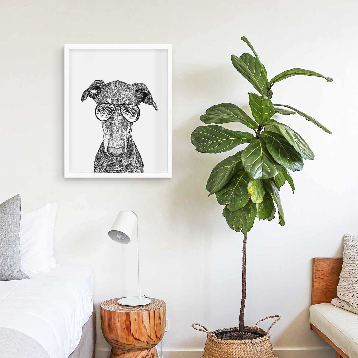 Princess Fiona the Doberman Pinscher Art Print