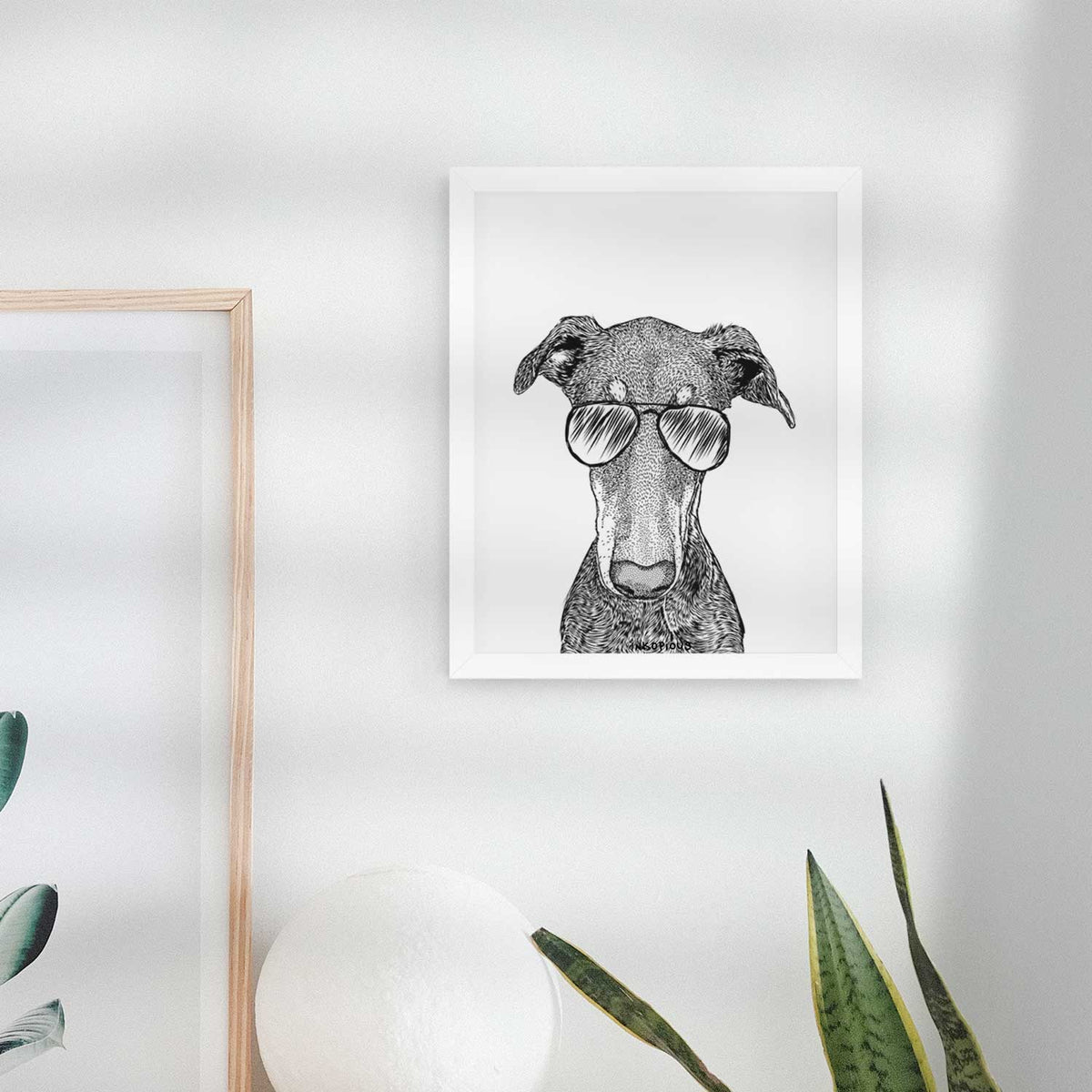 Princess Fiona the Doberman Pinscher Art Print