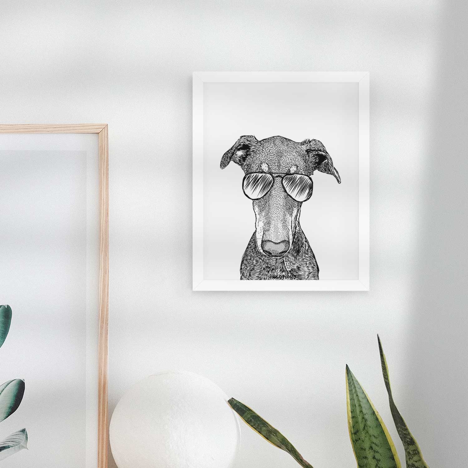 Princess Fiona the Doberman Pinscher Art Print