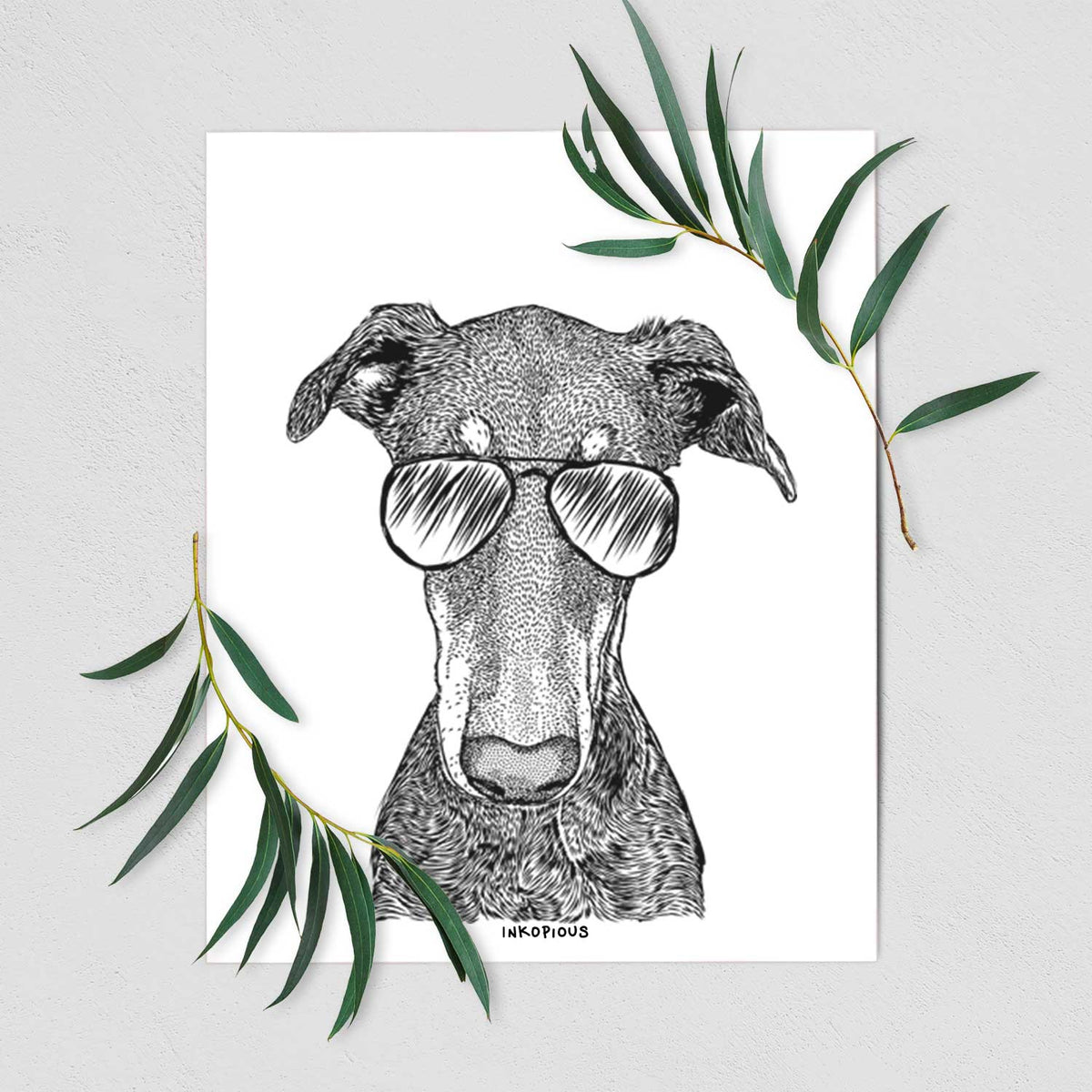 Princess Fiona the Doberman Pinscher Art Print