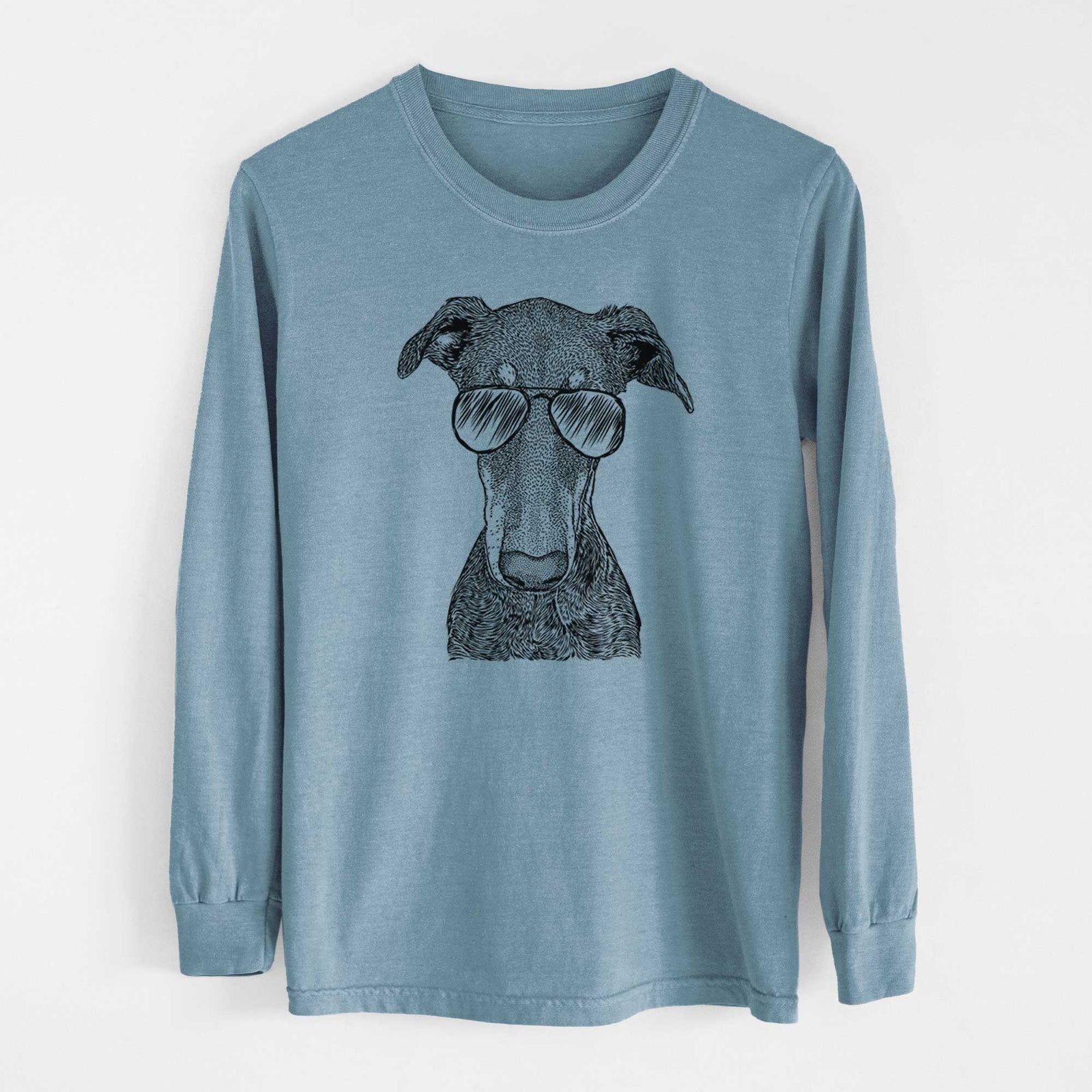 Aviators Princess Fiona the Doberman Pinscher - Heavyweight 100% Cotton Long Sleeve