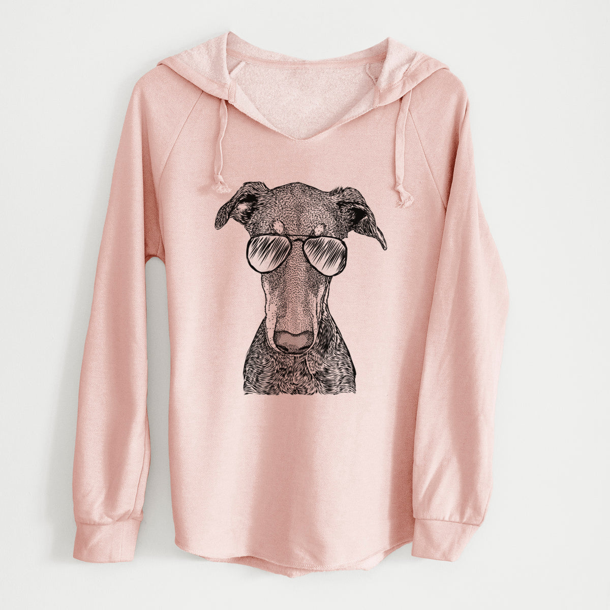 Aviator Princess Fiona the Doberman Pinscher - Cali Wave Hooded Sweatshirt