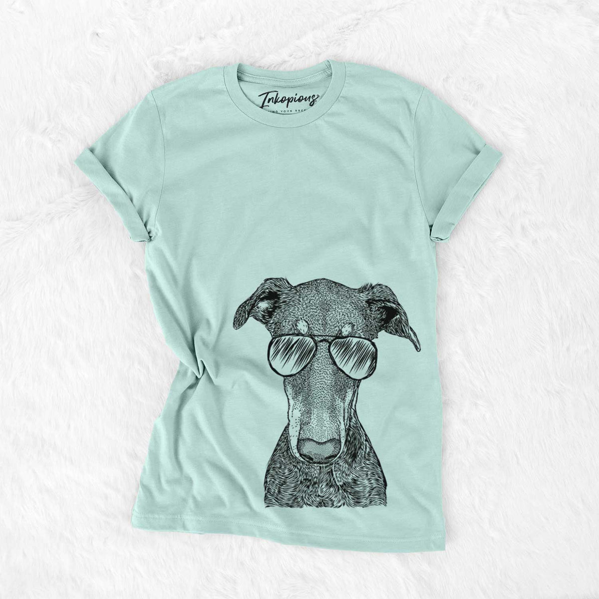 Aviator Princess Fiona the Doberman Pinscher - Unisex Crewneck