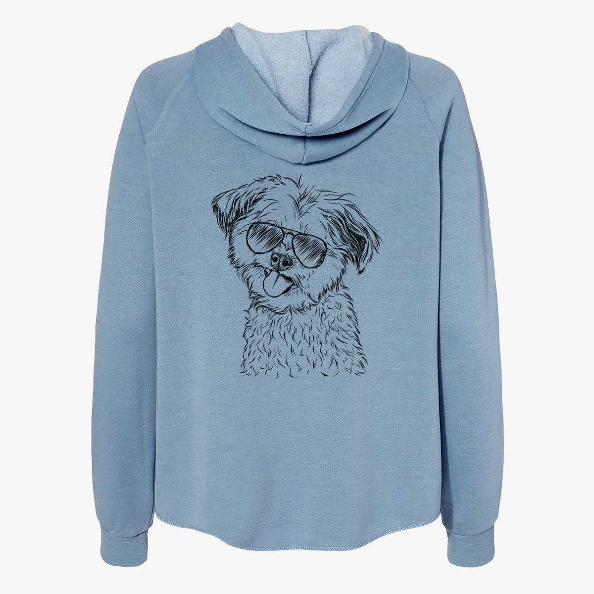 Puff the Malshi - Women's Cali Wave Zip-Up Sweatshirt