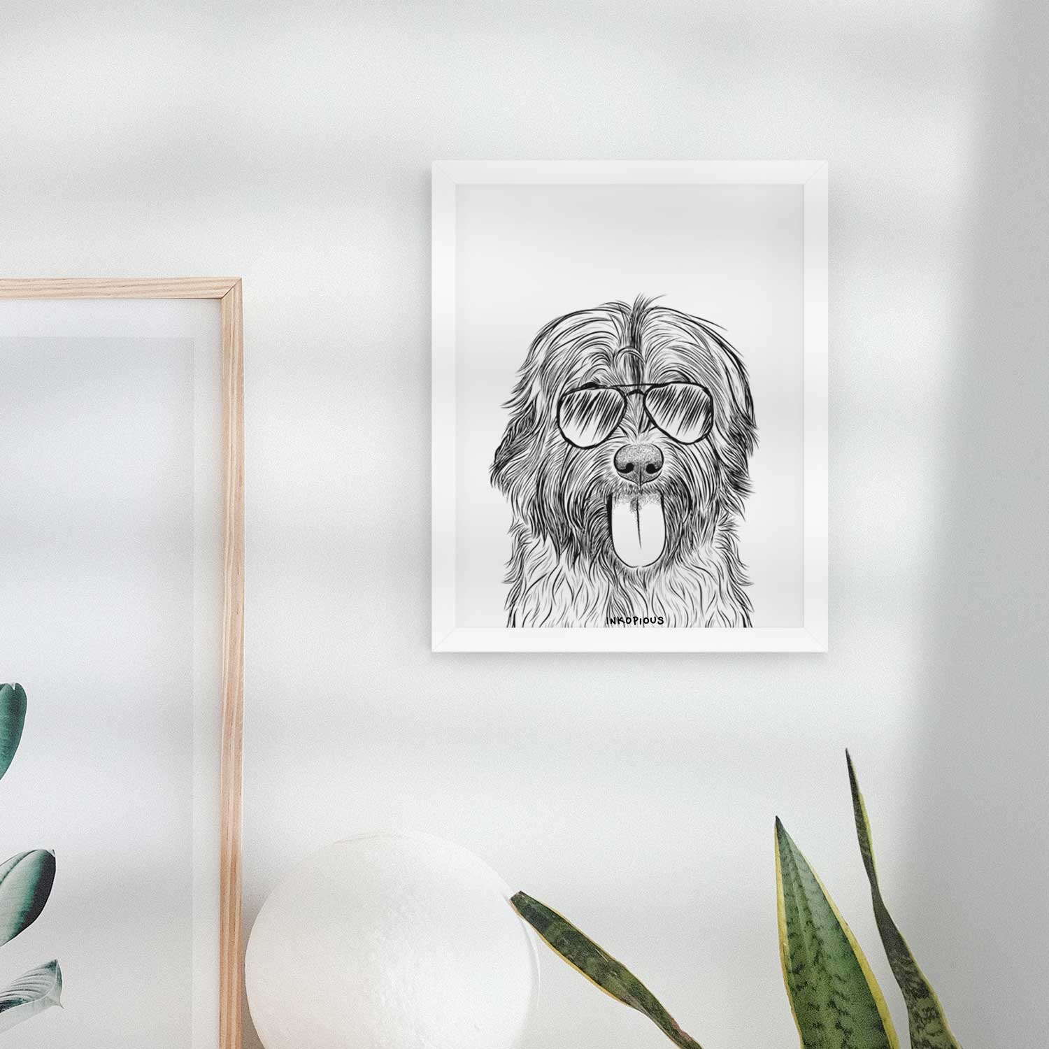Puig the Catalan Sheepdog Art Print