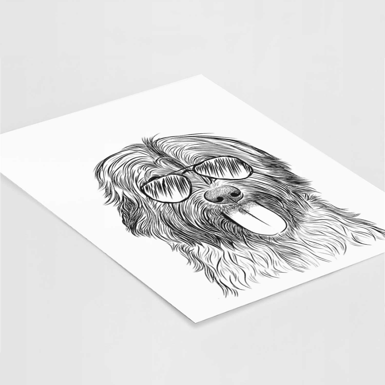 Puig the Catalan Sheepdog Art Print