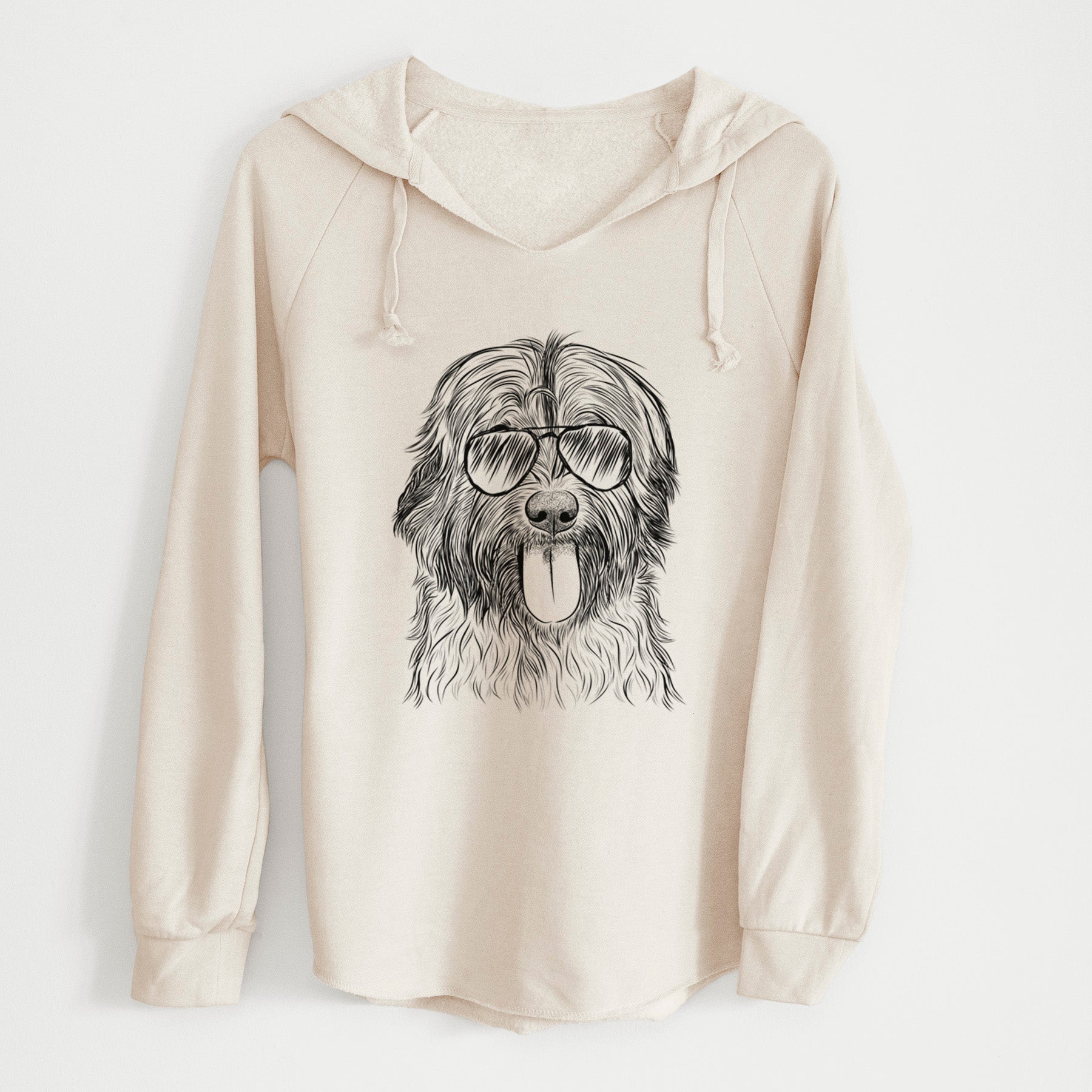 Aviator Puig the Catalan Sheepdog - Cali Wave Hooded Sweatshirt