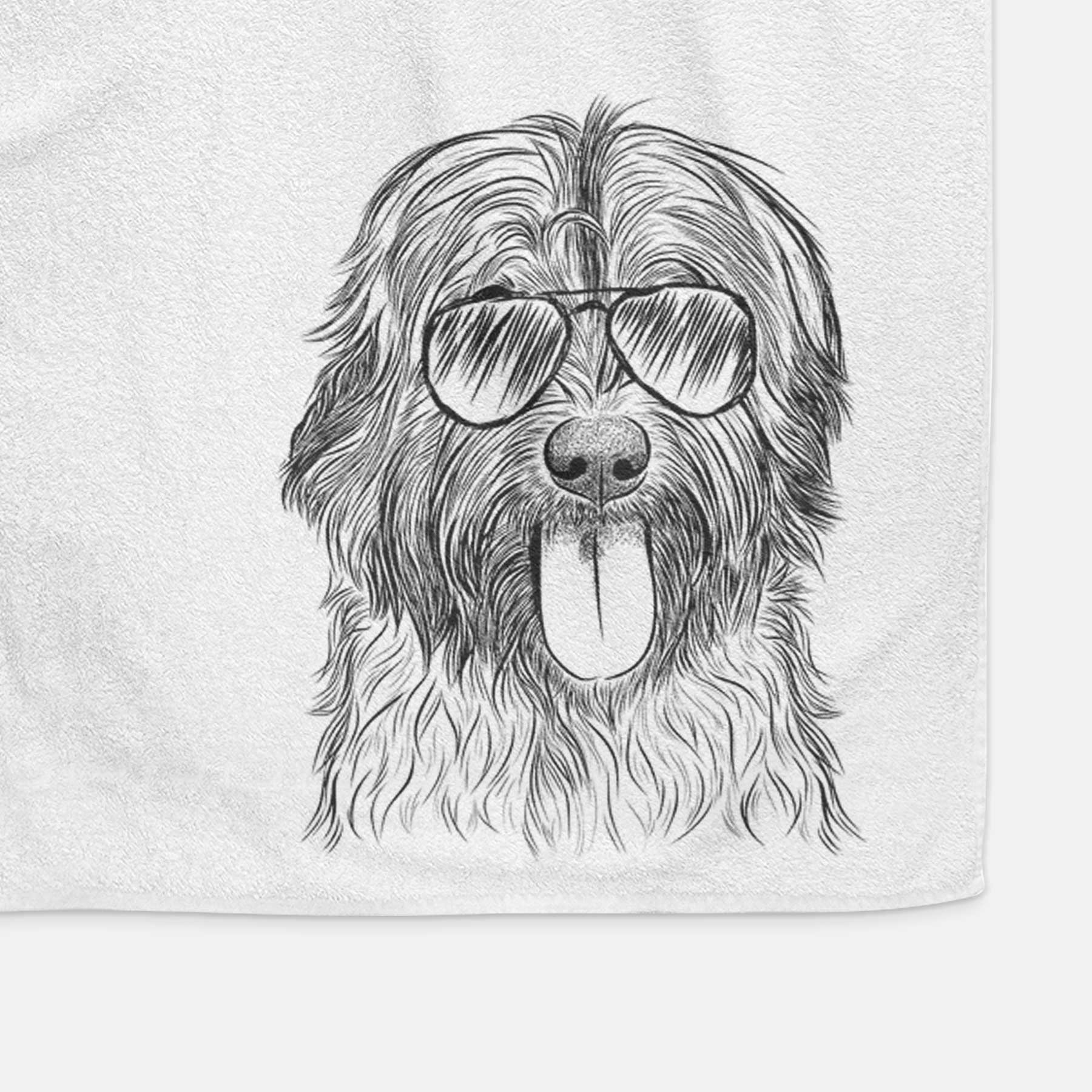 Puig the Catalan Sheepdog Decorative Hand Towel