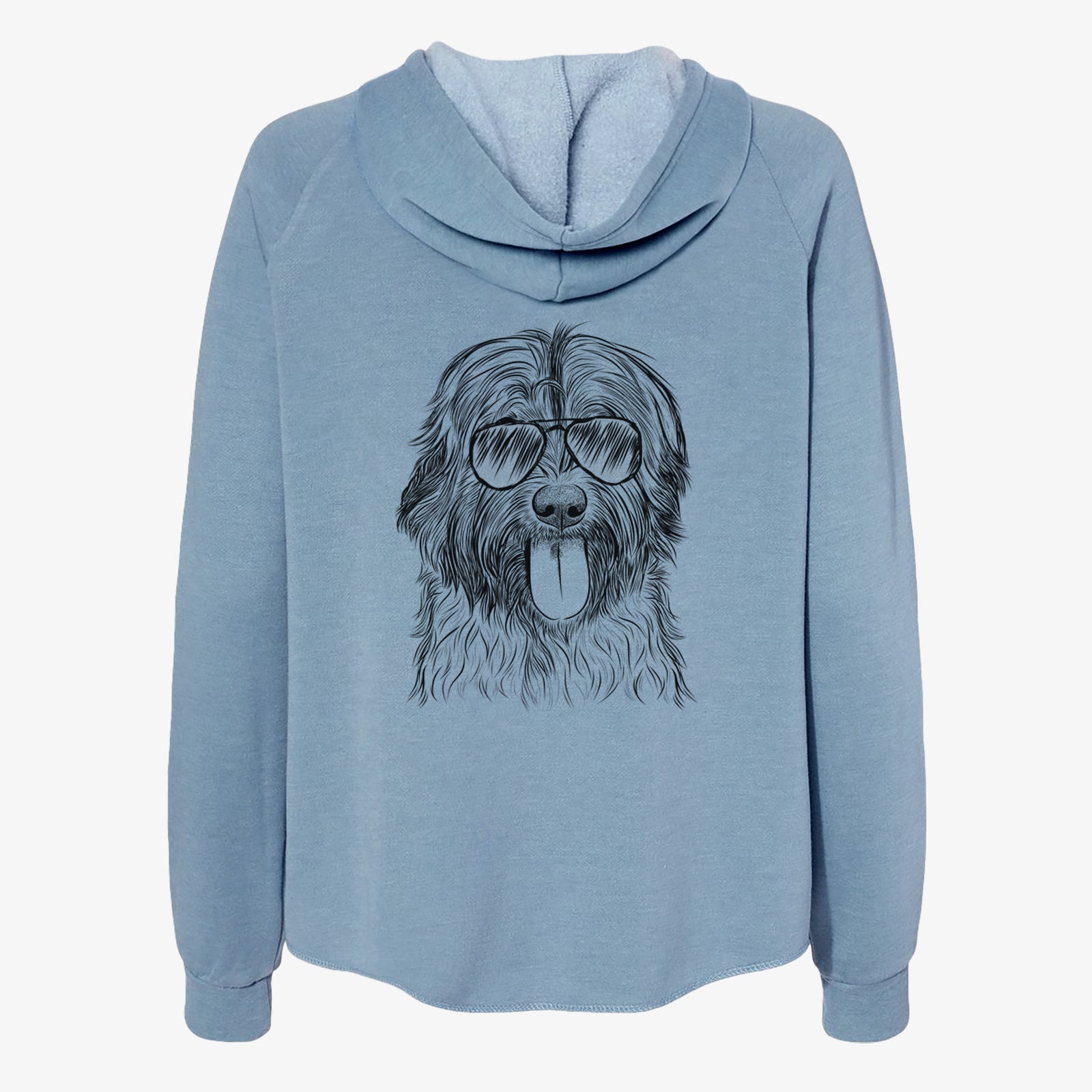 Puig the Catalan Sheepdog - Women's Cali Wave Zip-Up Sweatshirt