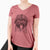 Aviator Puig the Catalan Sheepdog - Women's V-neck Shirt