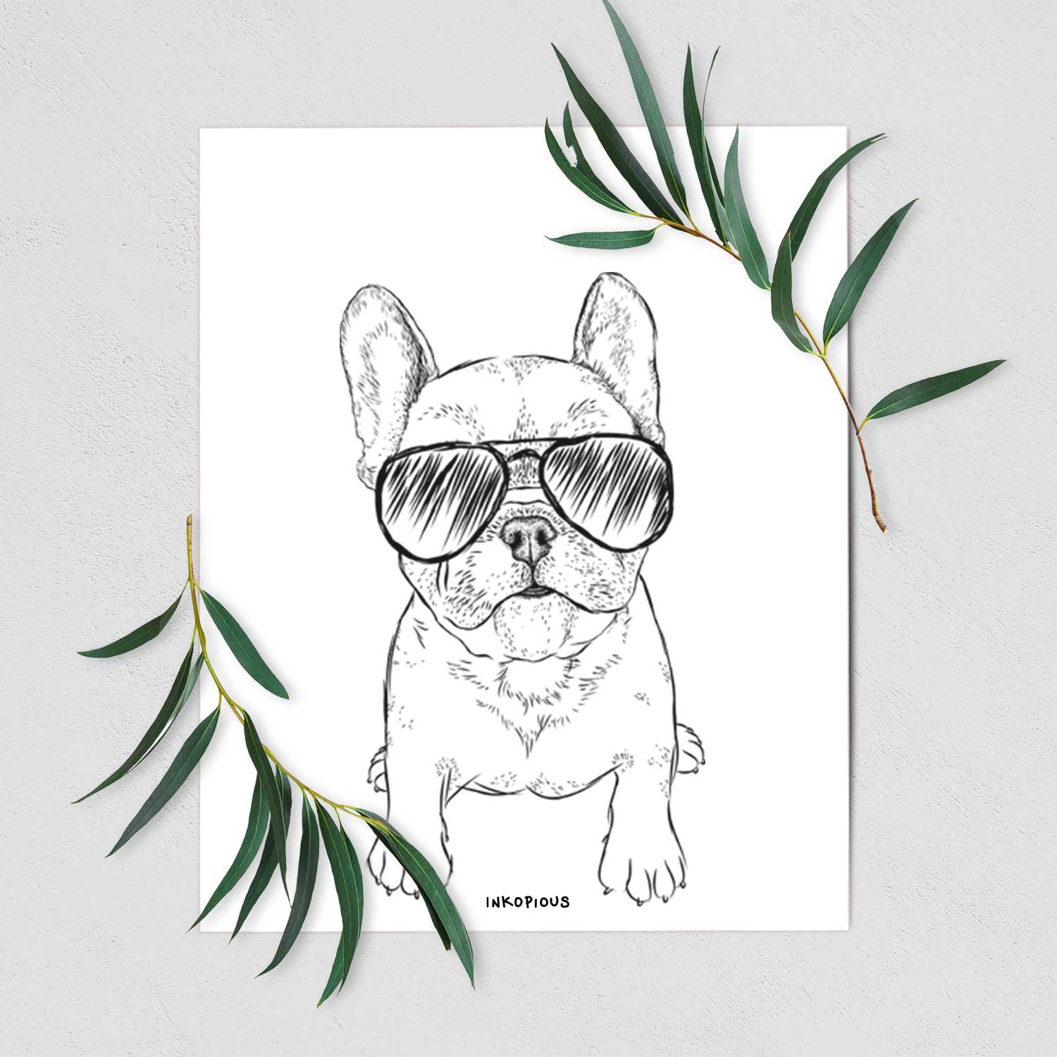 Puppy Pierre the French Bulldog Art Print