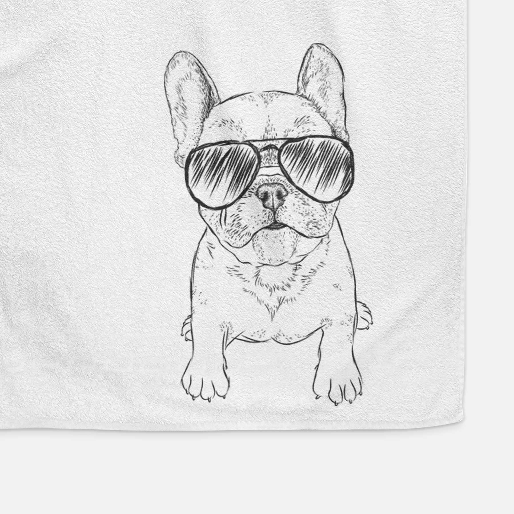 Puppy Pierre the French Bulldog Decorative Hand Towel