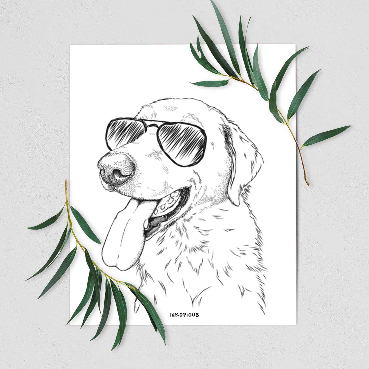 Purl the British Lab Art Print