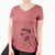 Aviator Purl the British Lab - Women's V-neck Shirt