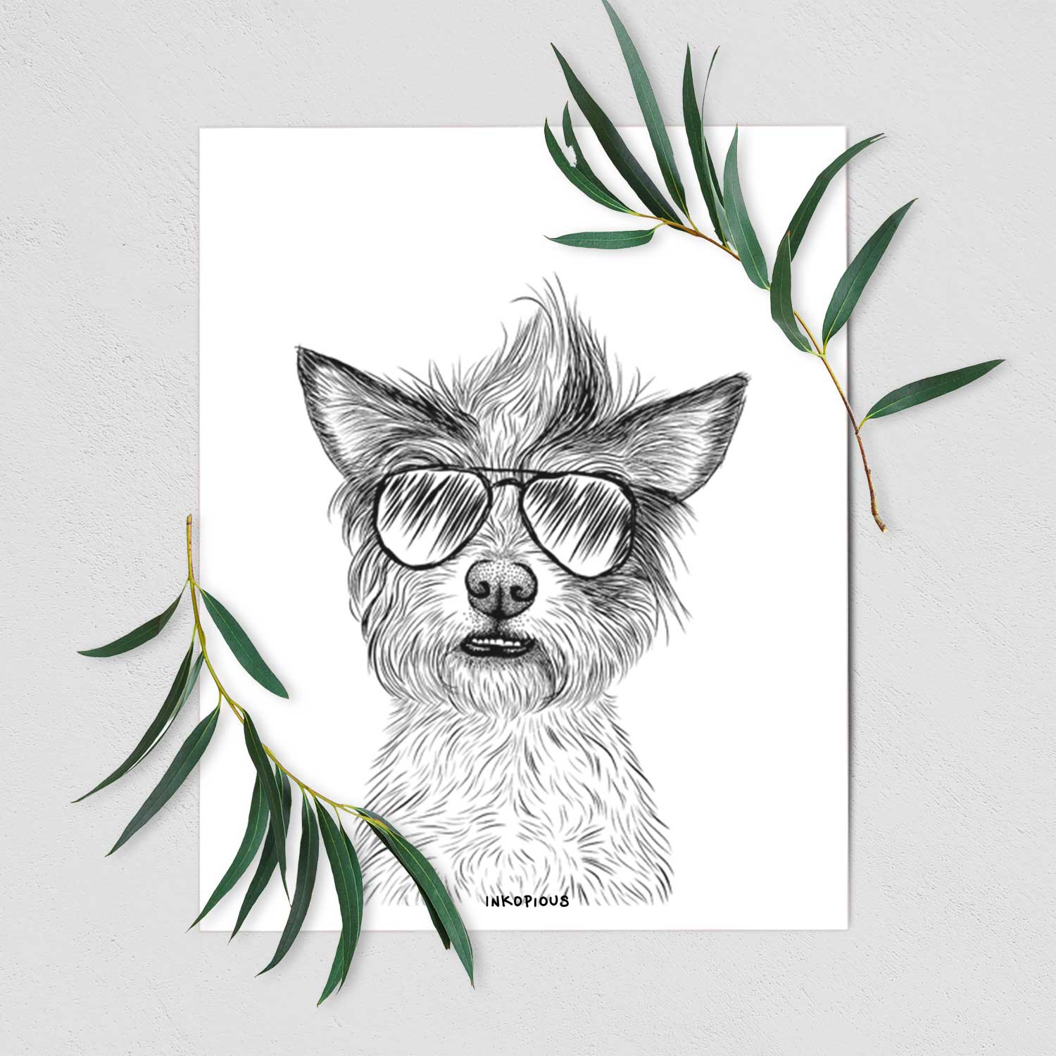 Quigley the Mixed Breed Art Print