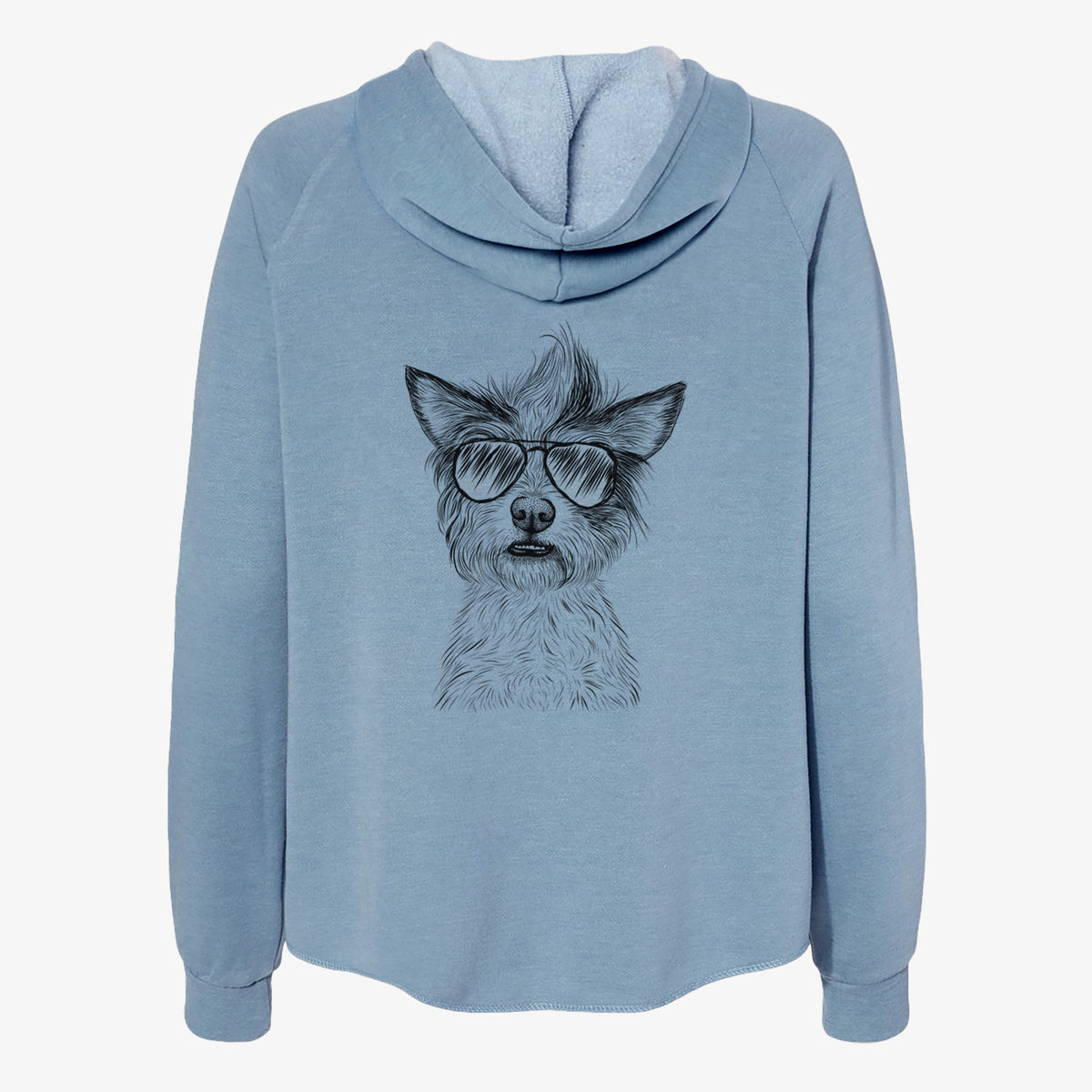 Quigley the Mixed Breed - Women's Cali Wave Zip-Up Sweatshirt