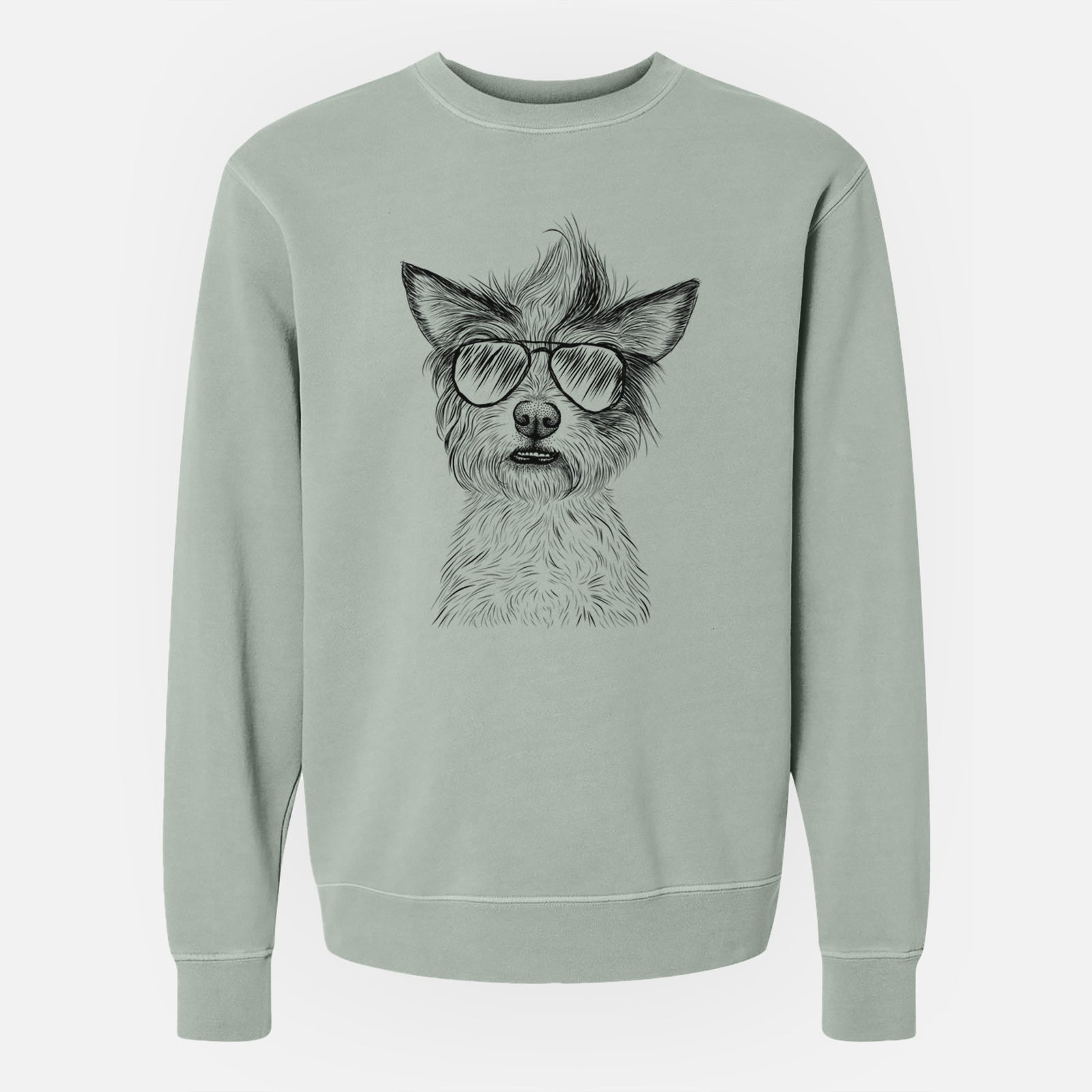 Aviator Quigley the Mixed Breed - Unisex Pigment Dyed Crew Sweatshirt
