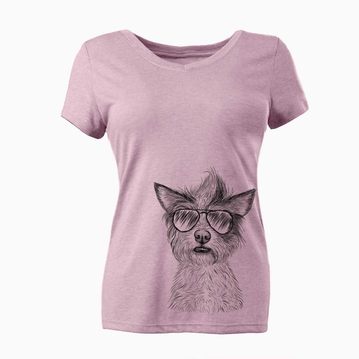 Aviator Quigley the Mixed Breed - Women's V-neck Shirt