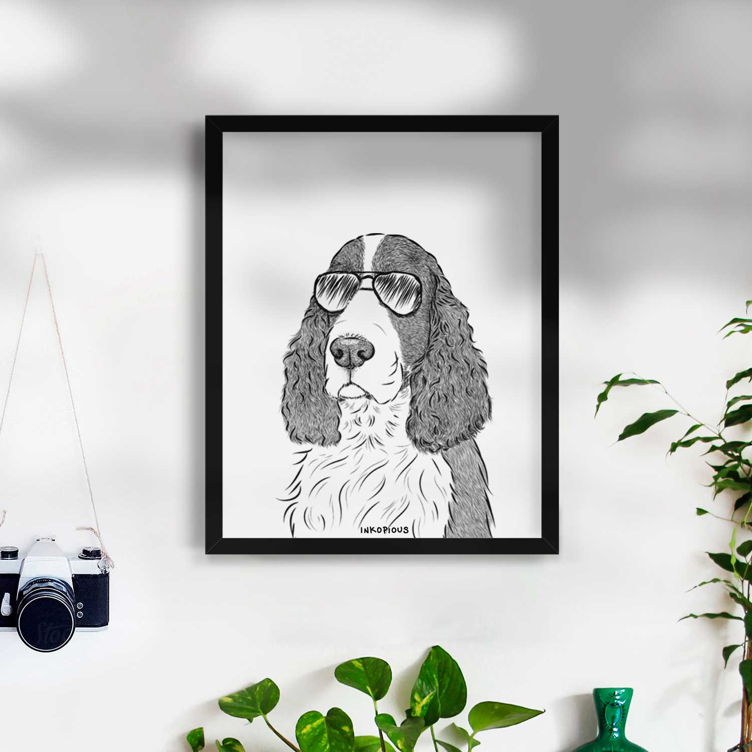 Quincy the English Springer Spaniel Art Print