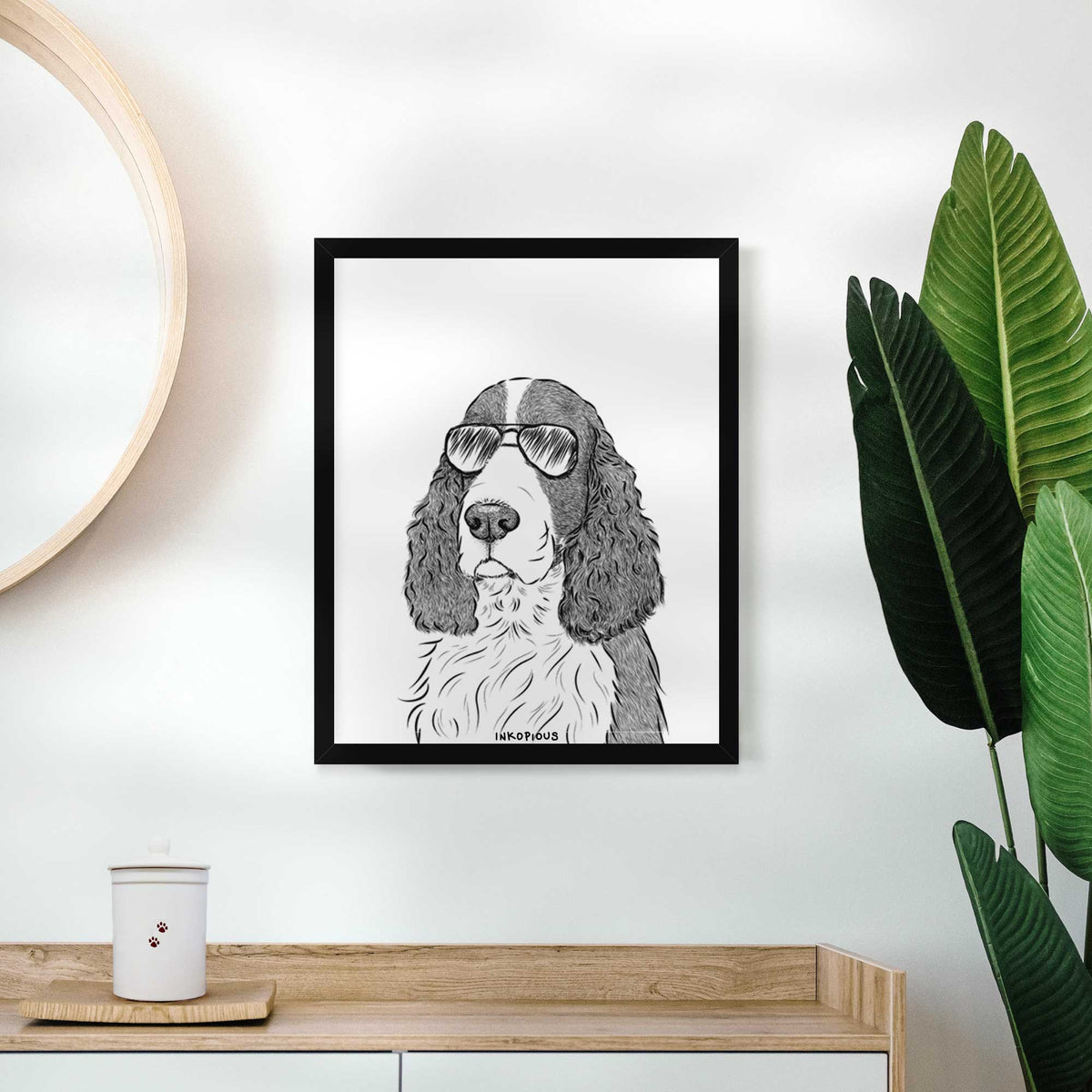 Quincy the English Springer Spaniel Art Print