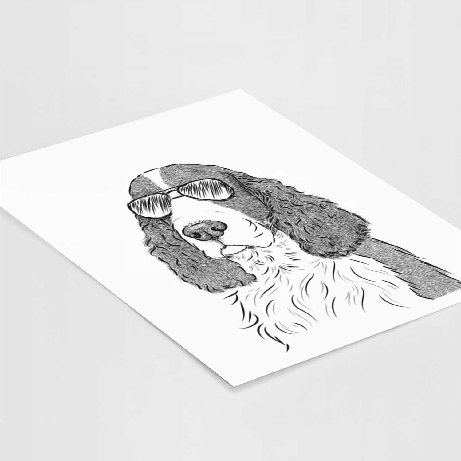 Quincy the English Springer Spaniel Art Print
