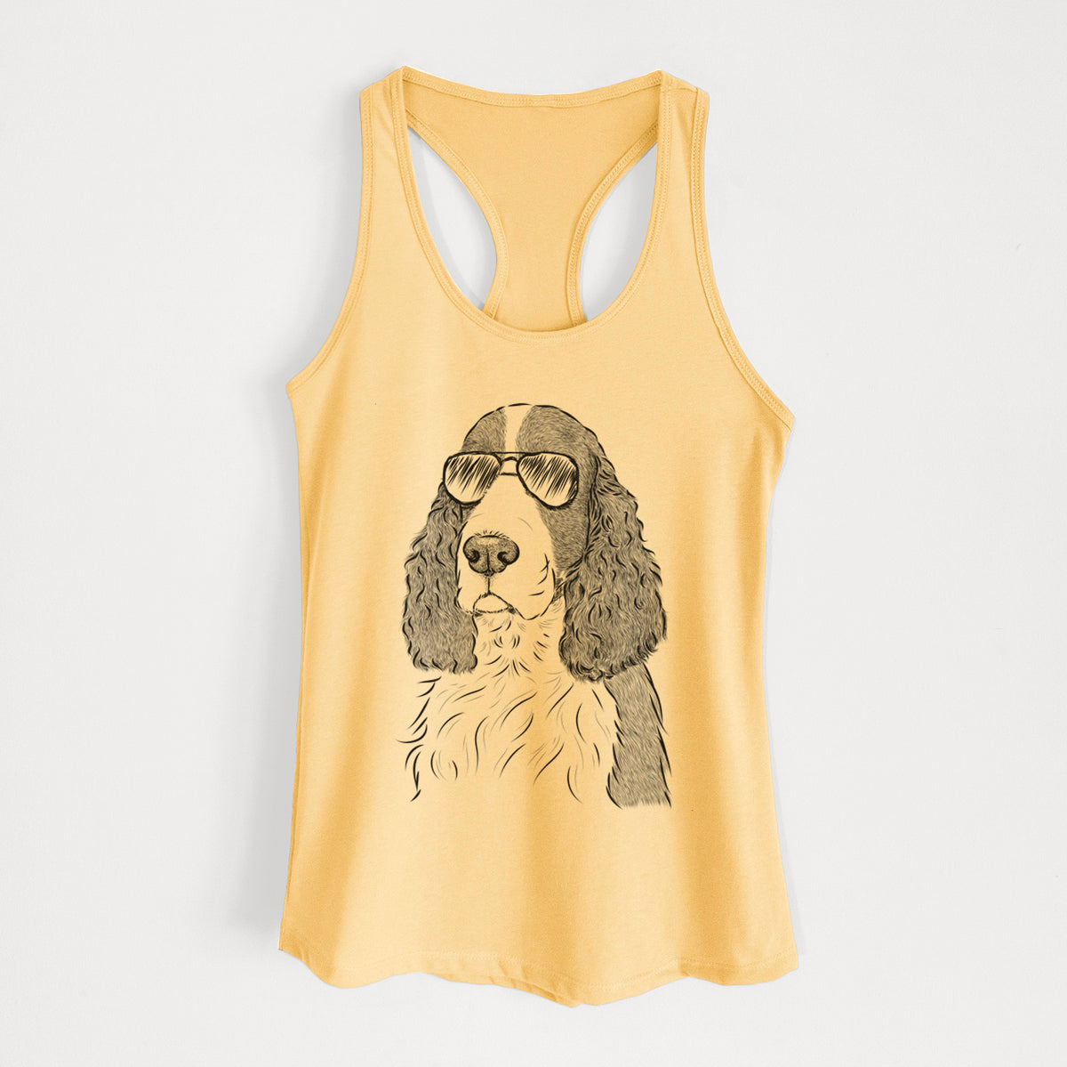 Quincy the English Springer Spaniel - Women's Racerback Tanktop