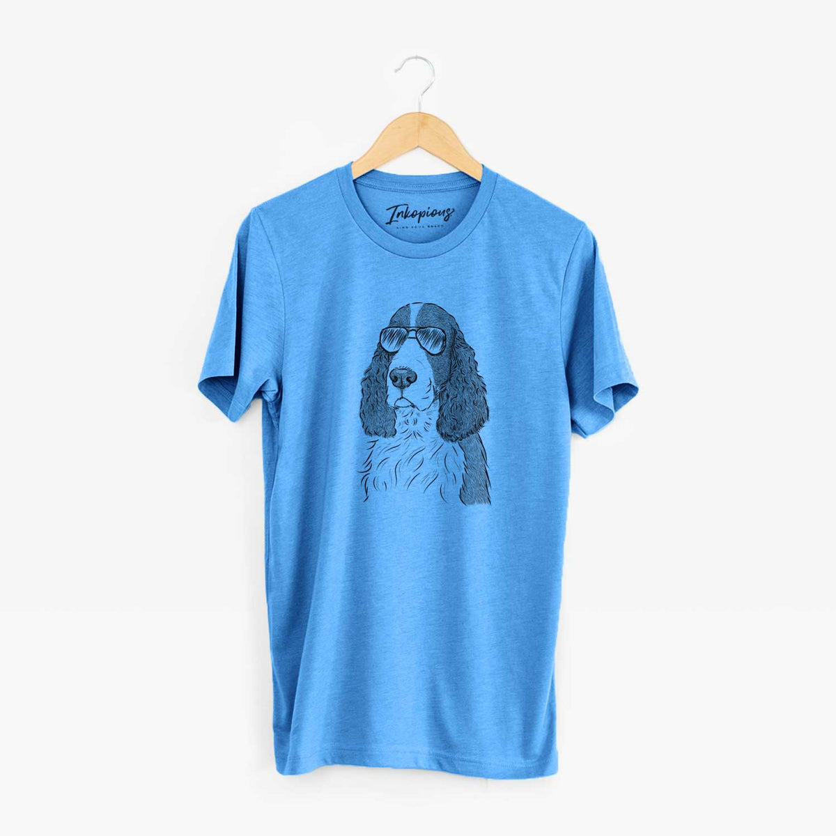 Aviator Quincy the English Springer Spaniel - Unisex Crewneck