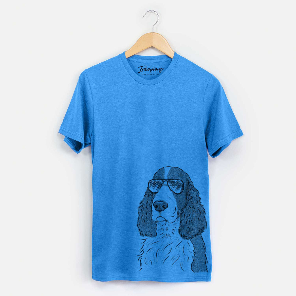 Aviator Quincy the English Springer Spaniel - Unisex Crewneck
