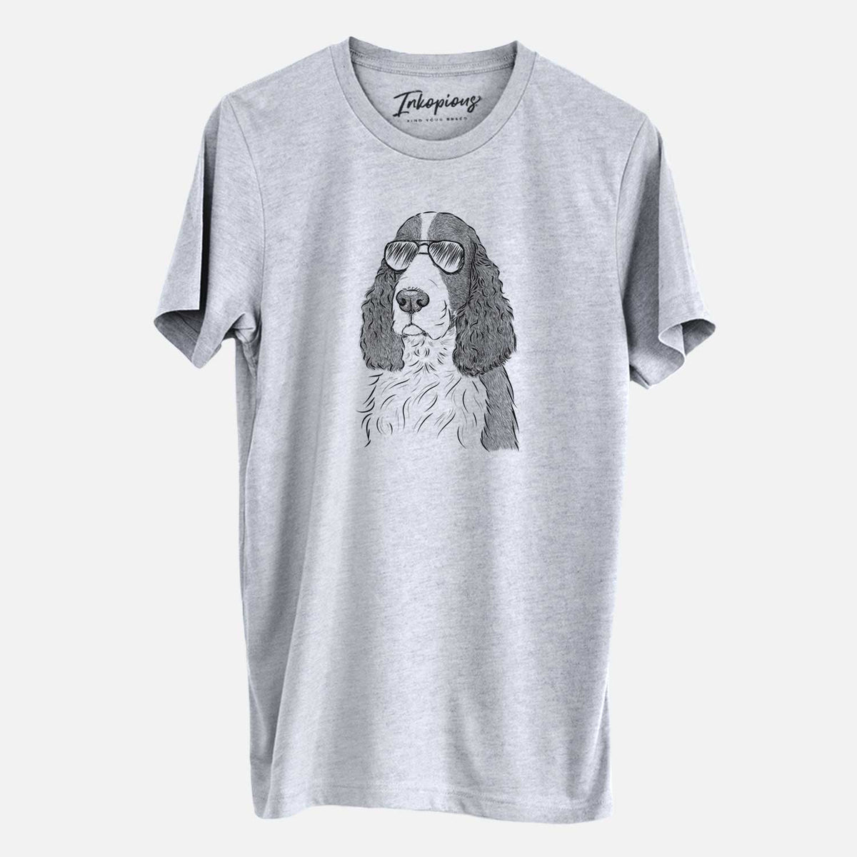 Aviator Quincy the English Springer Spaniel - Unisex Crewneck